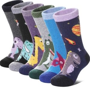 Kids Dinosaur Wool Blend Socks SM, M, L